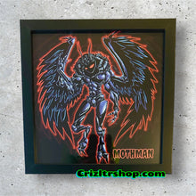 Load image into Gallery viewer, Mothman Alien Cryptid Monster Halloween Meme - 8x8 inches Framed Album Cover Styled Art print!