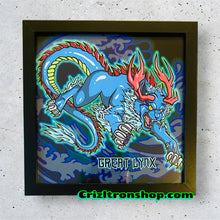 Load image into Gallery viewer, Great Lynx Underwater Panther Indigenous Artist Underworld - 8x8 inches Framed Album Cover Styled Art print!