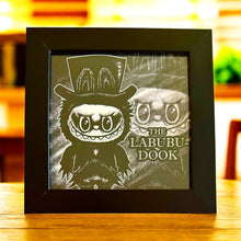 Load image into Gallery viewer, Labubudook! Horror movie parody babadook monster Cryptid Funny meme - 5x5 inches Framed Album Cover Styled Art print!