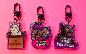 Rainbow Holographic Keychain bundle deal! - Meme Kitties! Save $2 with this deal!