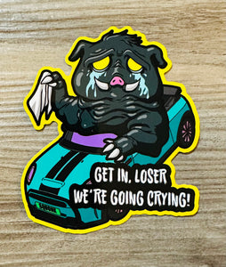 Get in Loser, we’re going crying! Squonk Cryptid Monster - Waterproof Vinyl Big 4 inches!