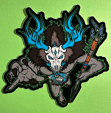 Windigo Native American Sticker! - Waterproof Vinyl Big 4 inches!