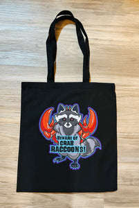 Beware of Crab Raccoons! Shopping Tote bag!