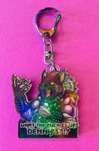 Load image into Gallery viewer, What the F is up, Denny’s?! Werewolf Keychain!