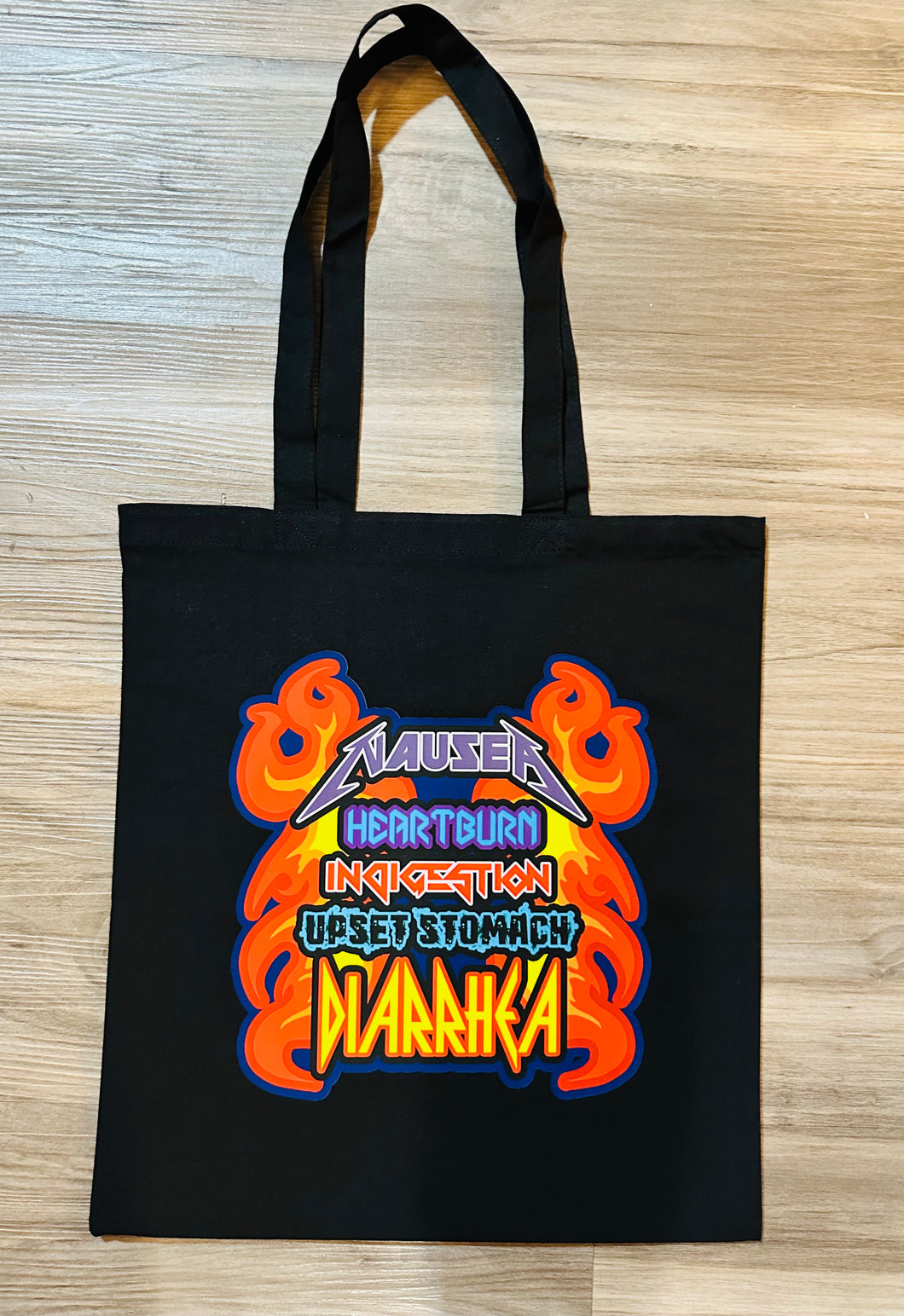 Heavy Metal Stomach Issues! Shopping Tote bag!