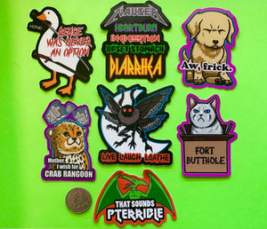 7 Animal Meme stickers for $22! FREE SHIPPING! (Bundle 2!) Waterproof Vinyl