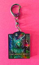Load image into Gallery viewer, Sad Wendigo noises Keychain! By Indigenous Artist!
