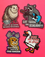 Animal Meme Sticker bundle deal! - Waterproof Vinyl Big 4 inches!