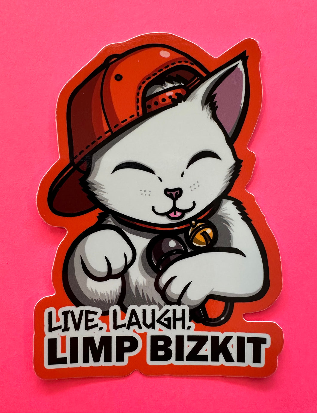 Maneki Bizkit Meme Sticker! - Waterproof Vinyl Big 4 inches!