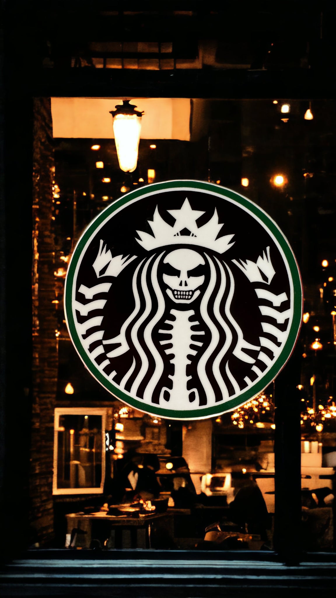Skeleton Starbucks Vinyl Decal Starbucks Logo Vinyl Sticker