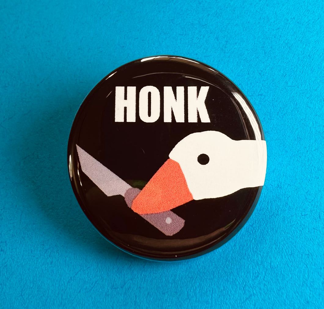 honk goose with knife button