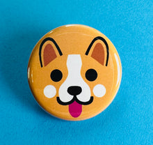 Load image into Gallery viewer, corgi face button